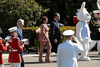 President Biden, Vice President Harris, and Second Gentleman Emhoff at the 2023 Easter Egg Roll