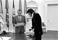 President Nixon Meets with Elvis Presley in the Oval Office