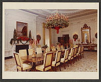 State Dining Room at Christmastime, Nixon Administration