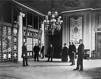 Entrance Hall Showing the Tiffany Screen, Benjamin Harrison Administration
