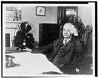 Vice President Curtis at Work in his Office on a Hot Day