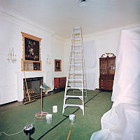 Queens' Bedroom Staged for a Renovation