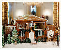 Gingerbread House After Mrs. Clinton's Childhood Home