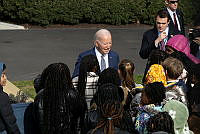 President Biden Greets Guests at 2023 Turkey Pardon Ceremony