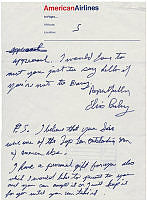 Elvis Presleys Letter to President Nixon (Page Five of Six)