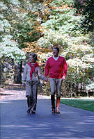 President and Mrs. Reagan at Camp David
