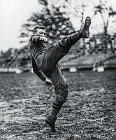 Young Dwight D. Eisenhower Plays Football