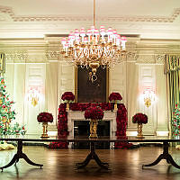 2019 Holiday Decorations in the State Dining Room