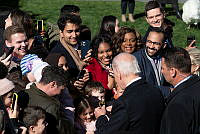 President Biden Greets Guests at 2022 Turkey Pardon