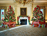 2023 State Dining Room Holiday Decorations, Biden Administration