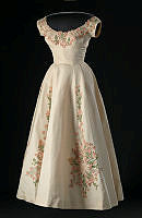 Cream Silk Dress, Ann Lowe