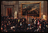 President Johnson Speaks at Voting Rights Act Ceremony