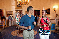 President and Mrs. Obama at 2010 Fourth of July Celebrations
