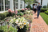 Visitors Explore the Jacqueline Kennedy Garden