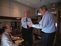 President Bush and Advisors Respond to September 11 Terrorist Attacks