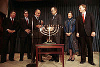 President Bush Participates in a Hanukkah Celebration