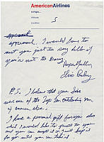 Elvis Presley’s Letter to President Nixon (Page Five of Six)