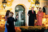 President and Mrs. Trump Welcome Trick-or-Treaters