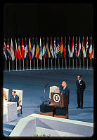 President Johnson Speaks at UN Anniversary