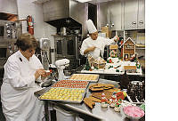 Preparation of the "American Village" Gingerbread House