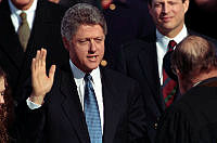 President Clinton Takes the Oath of Office