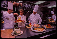 Mrs. Reagan with White House Chefs