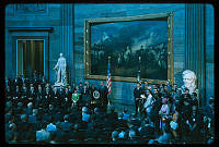 President Johnson Speaks at Voting Rights Act Ceremony