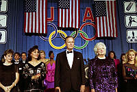 President and Mrs. Bush Attend First Annual Olympic Dinner