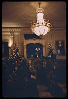 Guests Attend a Worship Service in the East Room