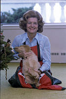 First Lady Betty Ford Poses With Misty