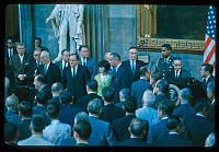 President Johnson at Voting Rights Act Ceremony