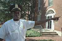 Officer C.J. Djossou Directs Pedestrians on September 11, 2001