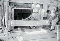 Installation of a New Marble Mantel in the State Dining Room