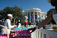 Volunteers at the 2023 Easter Egg Roll