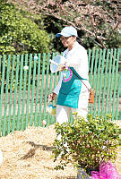 Helpers Hide Eggs for the 2015 Easter Egg Hunt