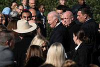 President Biden Greets Guests at 2022 Turkey Pardon