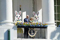 President and Dr. Biden Greet Guests at the 2023 Easter Egg Roll