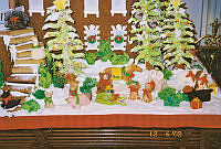 Details of "All Creatures Great and Small" Gingerbread House