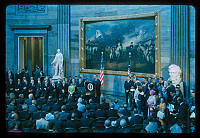 President Johnson Speaks at Voting Rights Act Ceremony