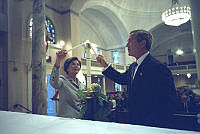 President and Mrs. Bush Participate in Memorial Service for September 11th Victims