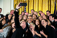 U.S. Women's Soccer Team Takes a Selfie with President Obama