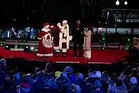 Santa and Mrs. Claus at the 2023 National Christmas Tree Lighting