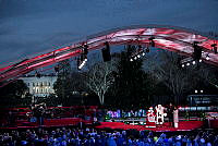 Santa and Mrs. Claus at the 2023 National Christmas Tree Lighting