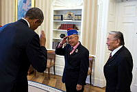 President Obama Meets with Japanese-American World War II Veterans