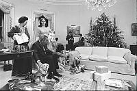 Johnson Family Celebrates Christmas in the Yellow Oval Room