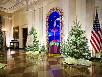 2023 Cross Hall Holiday Decorations, Biden Administration