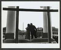 President and Mrs. Johnson on the Truman Balcony