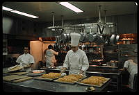 Food Preparations in White House Kitchen