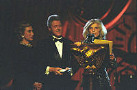 President and Mrs. Clinton with Eunice Kennedy Shriver at Special Olympics Dinner