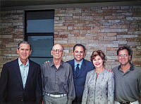 President and Mrs. Bush with Chef Wendel and Family